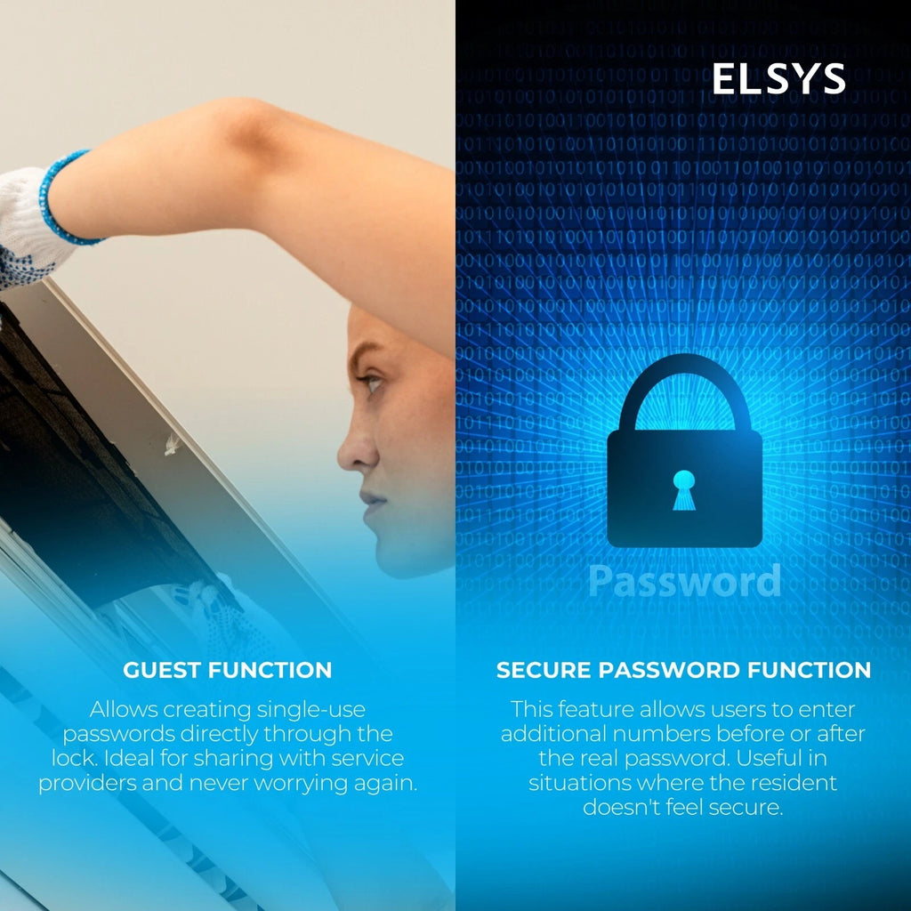 Digital Lock with Handle - Fingerprint Door Lock & Numeric Access