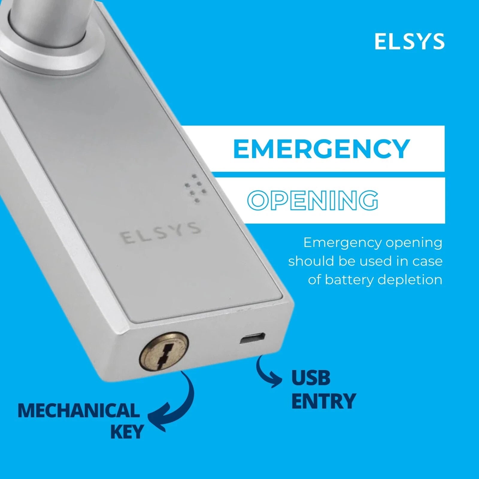 Digital Lock with Handle - Fingerprint Door Lock & Numeric Access
